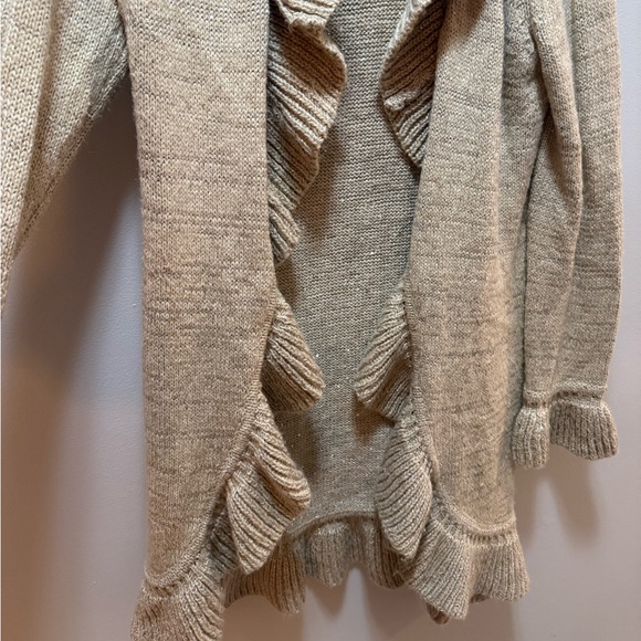 Sparkly Gold/Tan INC Cardigan - Picture 3 of 7